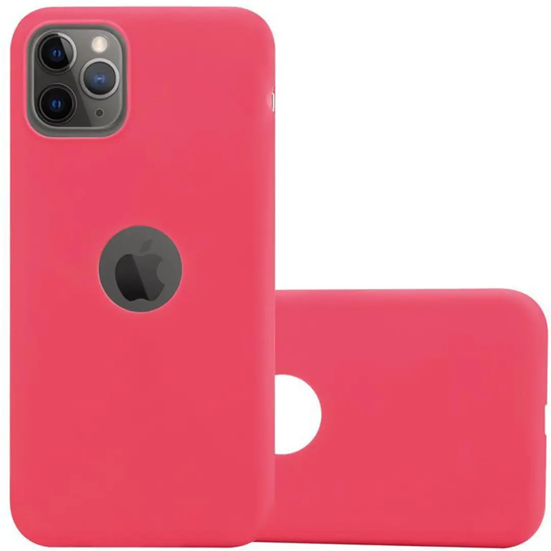 Cadorabo Hoesje geschikt voor Apple iPhone 11 PRO MAX in CANDY ROOD