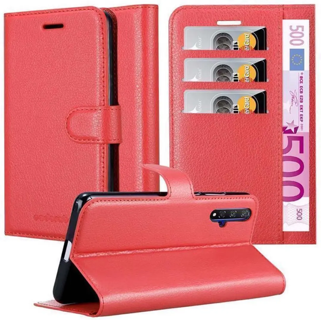 Cadorabo Hoesje geschikt voor Honor 20 / 20S / Huawei NOVA 5T in KARMIJN ROOD