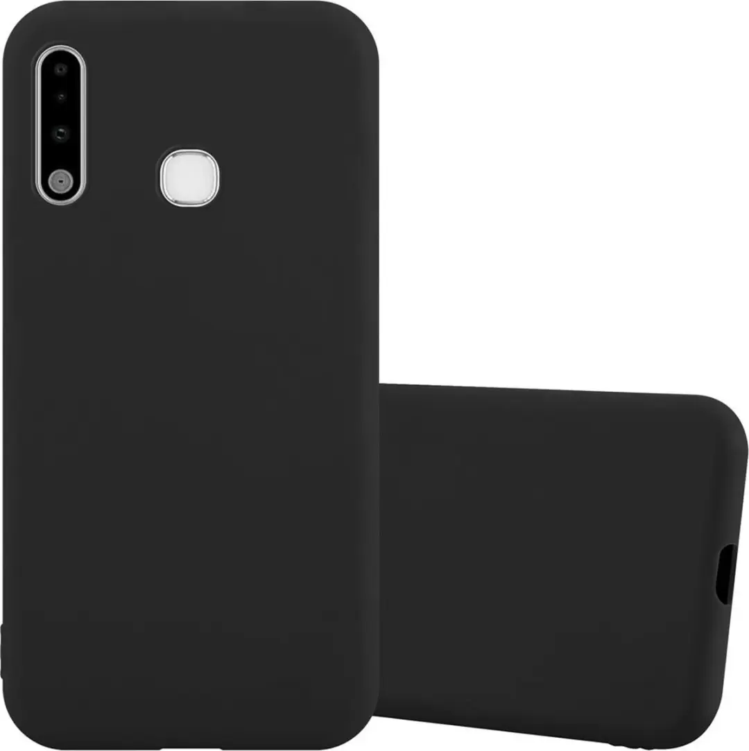 Cadorabo Hoesje geschikt voor Samsung Galaxy A70e in CANDY ZWART