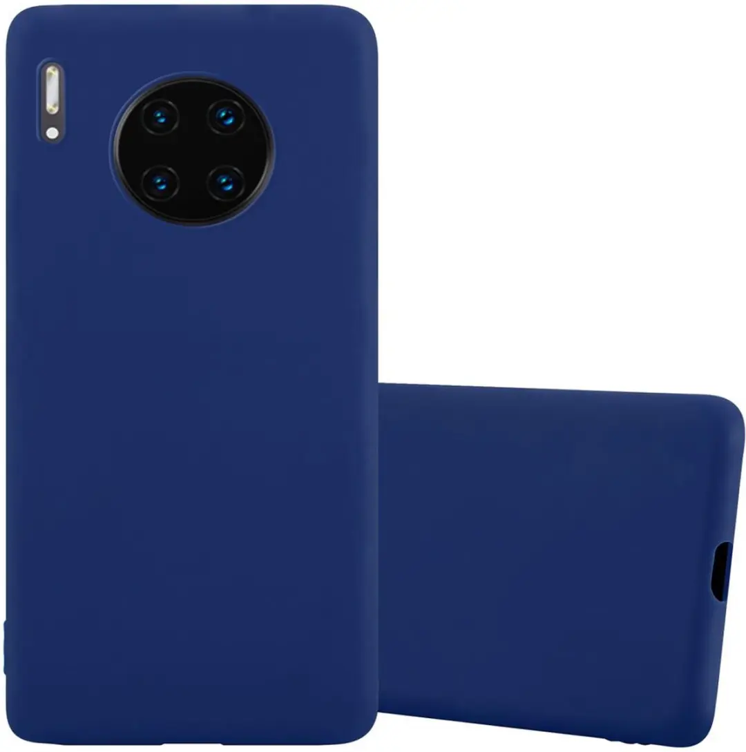 Cadorabo Hoesje geschikt voor Huawei MATE 30 PRO in CANDY DONKER BLAUW