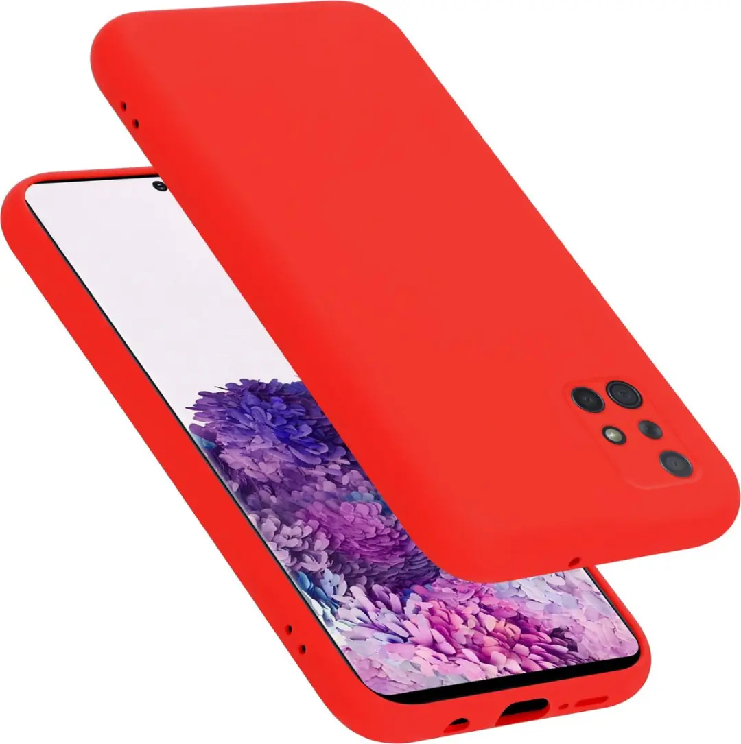 Cadorabo Hoesje geschikt voor Samsung Galaxy A71 4G in LIQUID ROOD