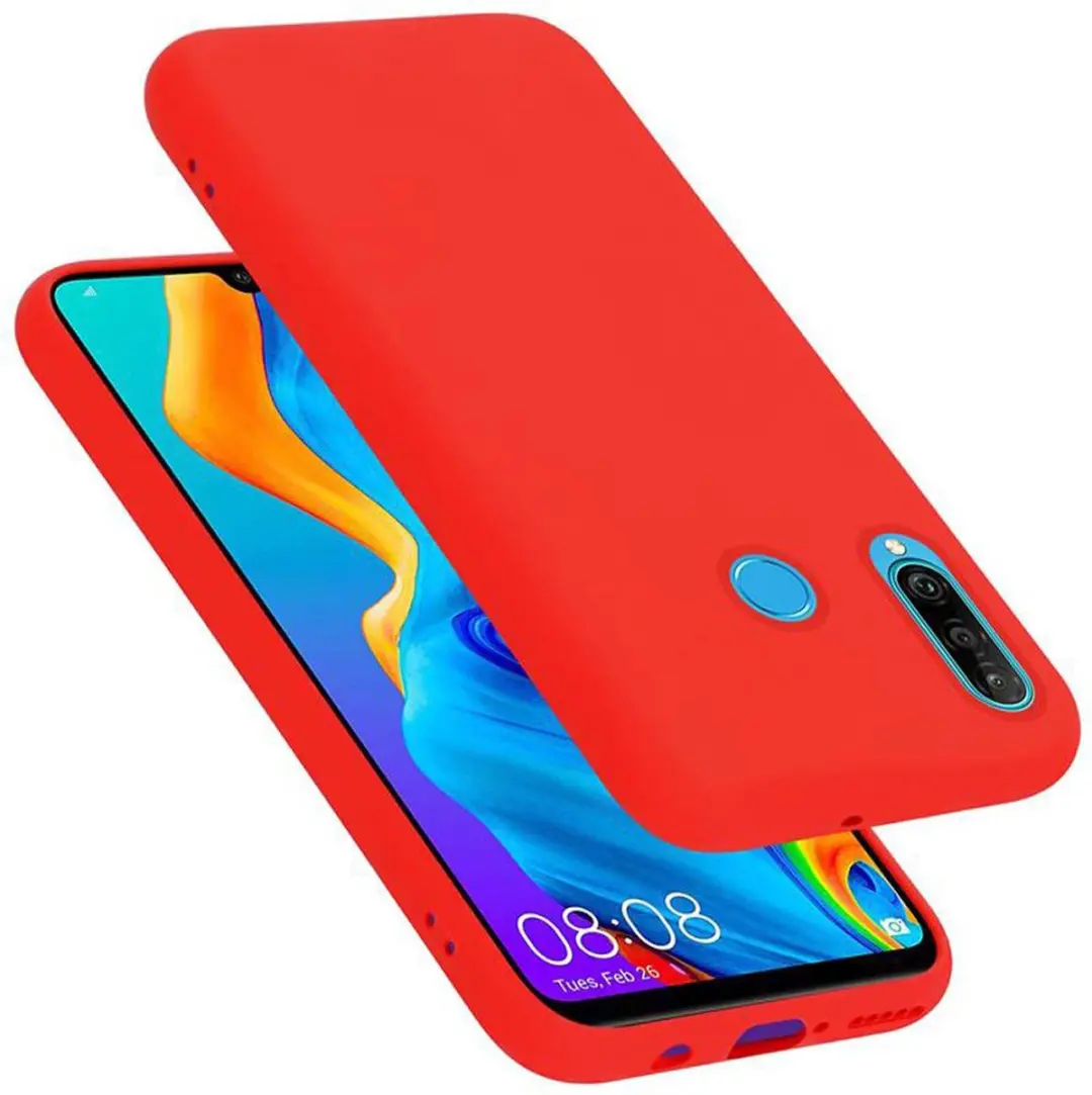 Cadorabo Hoesje geschikt voor Huawei P30 LITE in LIQUID ROOD