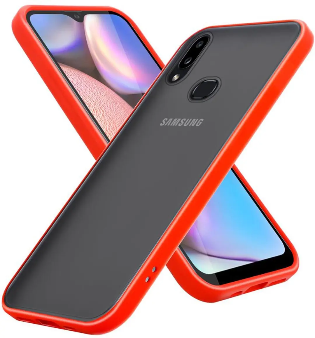 Cadorabo Hoesje geschikt voor Samsung Galaxy A10s / M01s in Mat Rood