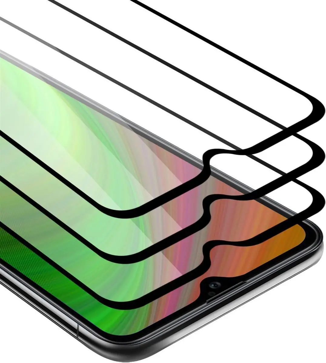 Cadorabo 3x Screenprotector geschikt voor Xiaomi Mi 9 LITE Volledig scherm pants
