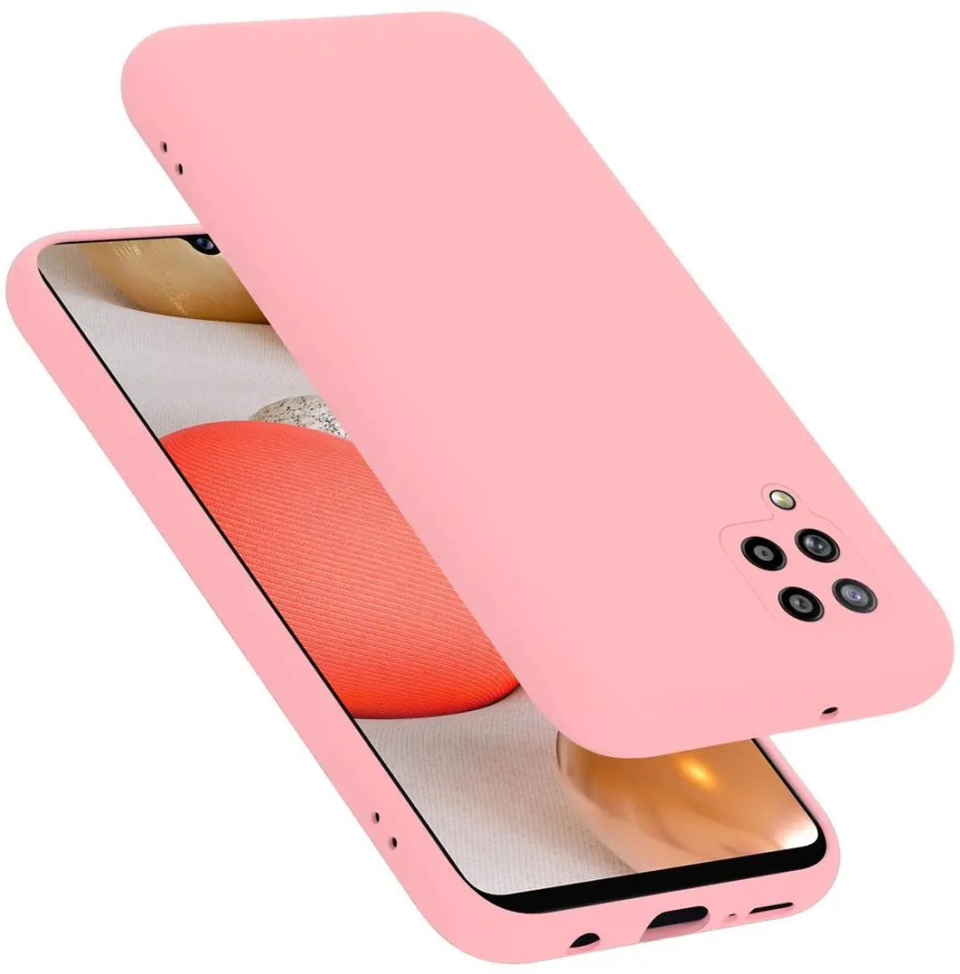 Cadorabo Hoesje geschikt voor Samsung Galaxy A42 4G in LIQUID ROZE
