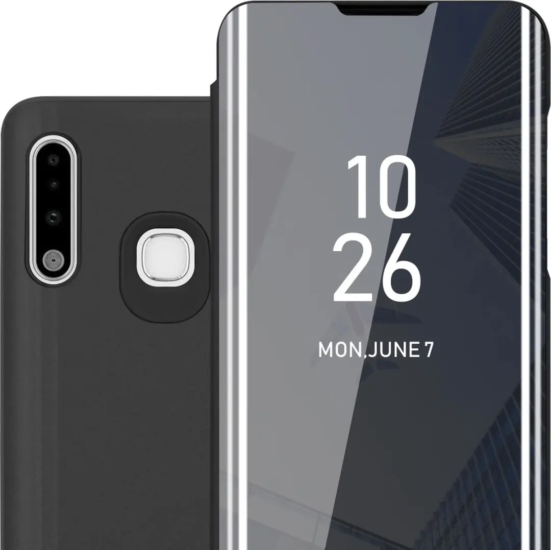 Cadorabo Hoesje geschikt voor Samsung Galaxy A70e in TOERMALIJN ZWART