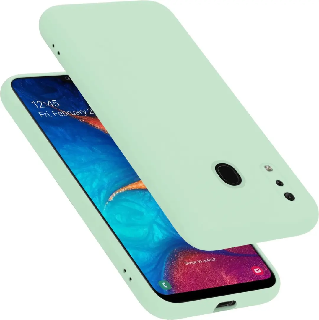 Cadorabo Hoesje geschikt voor Samsung Galaxy A20 / A30 / M10s in LIQUID LICHT GR