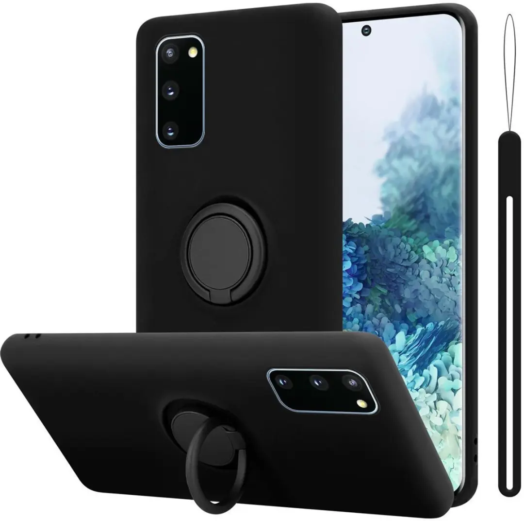 Cadorabo Hoesje geschikt voor Samsung Galaxy S20 FE in LIQUID ZWART