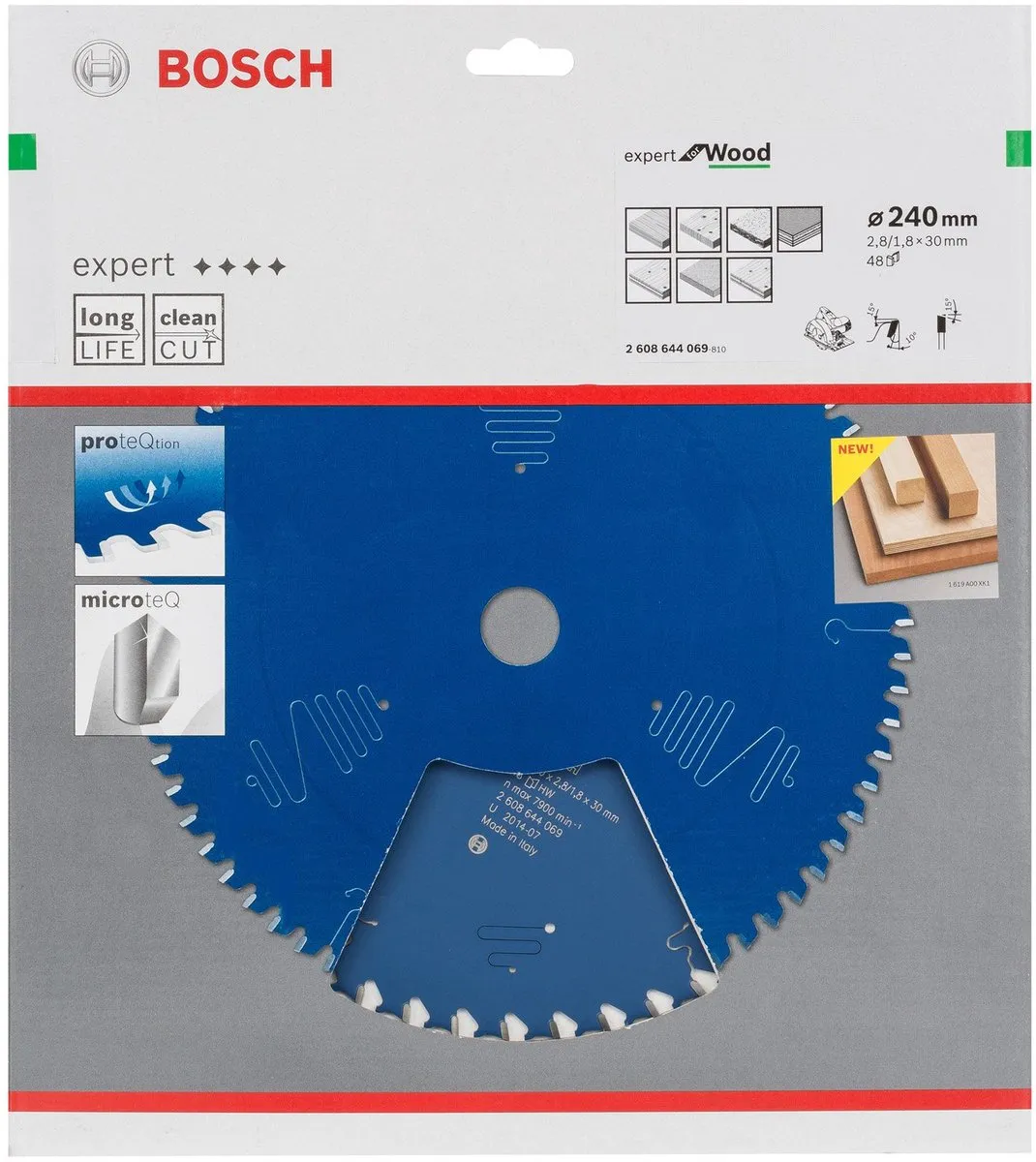 Bosch Expert for Wood Cirkelzaagblad 240mm - 48 Tanden