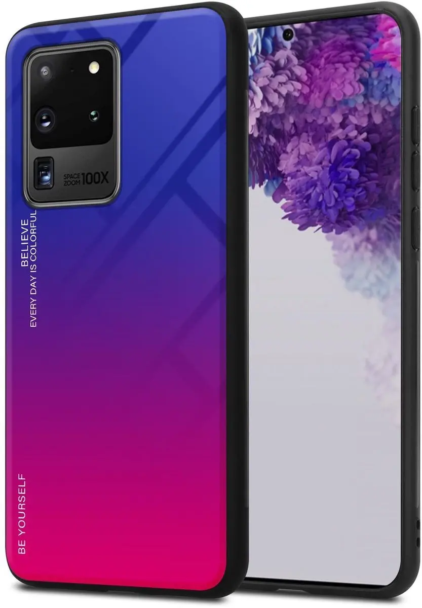 Cadorabo Hoesje geschikt voor Samsung Galaxy S20 ULTRA in PAARS