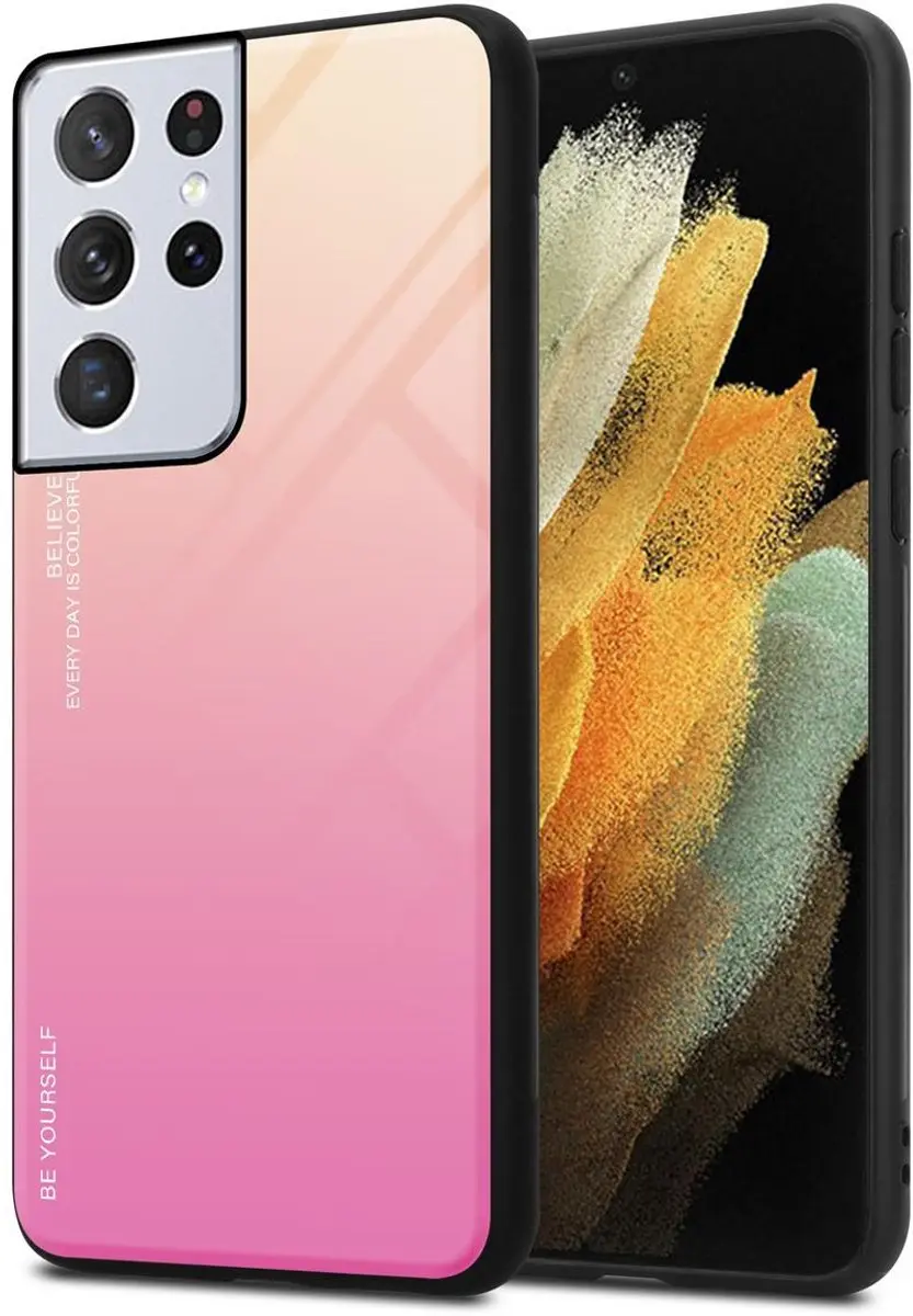 Cadorabo Hoesje geschikt voor Samsung Galaxy S21 ULTRA in GEEL