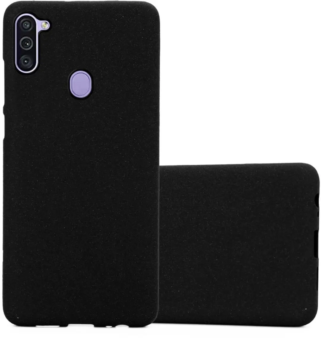 Cadorabo Hoesje geschikt voor Samsung Galaxy A11 / M11 in FROST ZWART