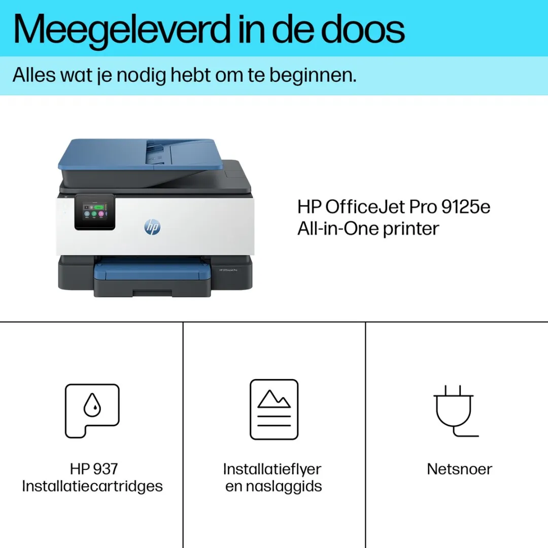 HP OfficeJet Pro 9125e All-in-One Printer 403X5B - Wit