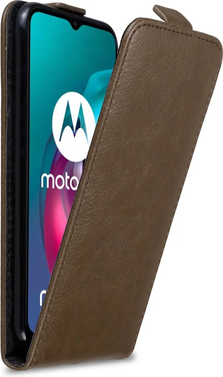 Cadorabo Hoesje geschikt voor Motorola MOTO G10 / G30 in KOFFIE BRUIN