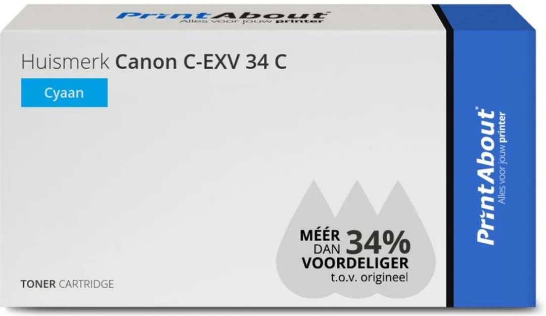 PrintAbout Canon C-EXV 34 C Toner