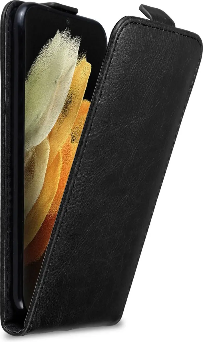 Cadorabo Hoesje geschikt voor Samsung Galaxy S22 ULTRA in ZWARTE NACHT