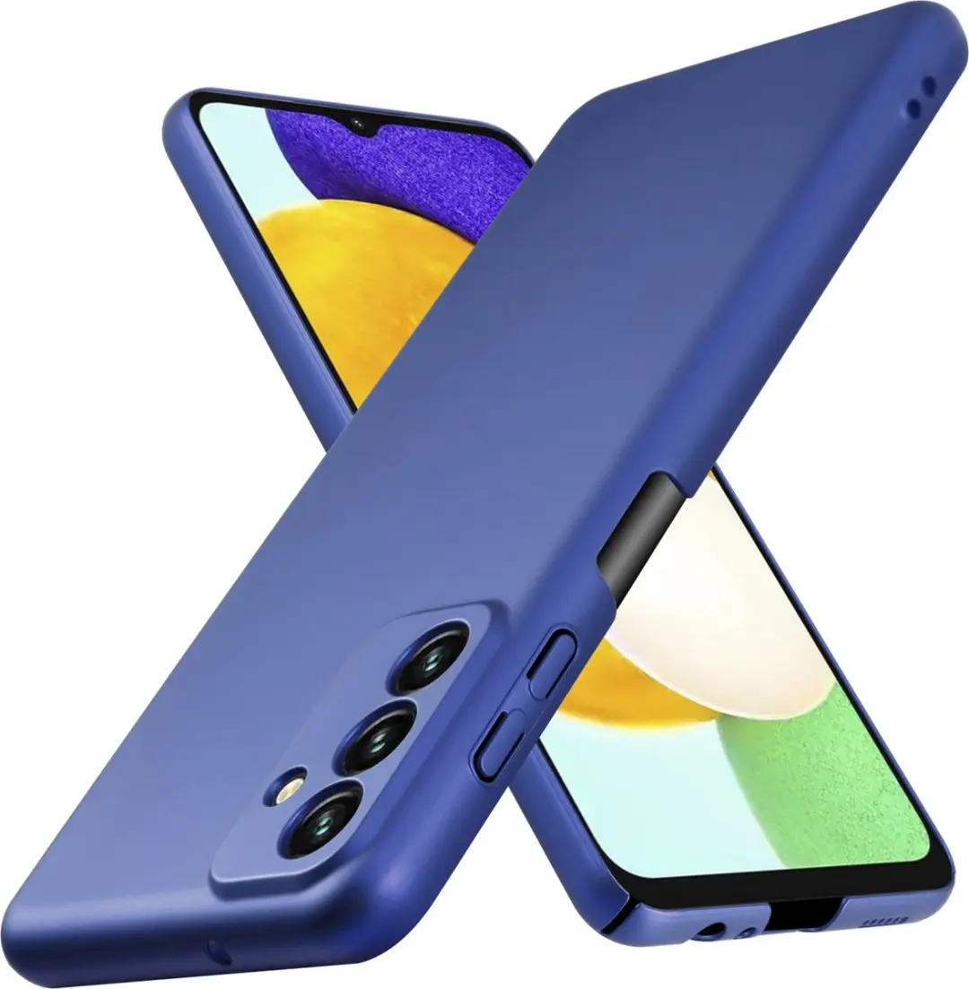 Cadorabo Hoesje geschikt voor Samsung Galaxy A13 5G in METAAL BLAUW