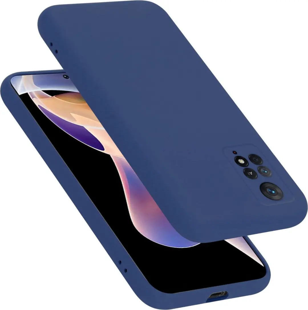 Cadorabo Hoesje geschikt voor Xiaomi RedMi NOTE 11 PRO 4G / 5G in LIQUID BLAUW