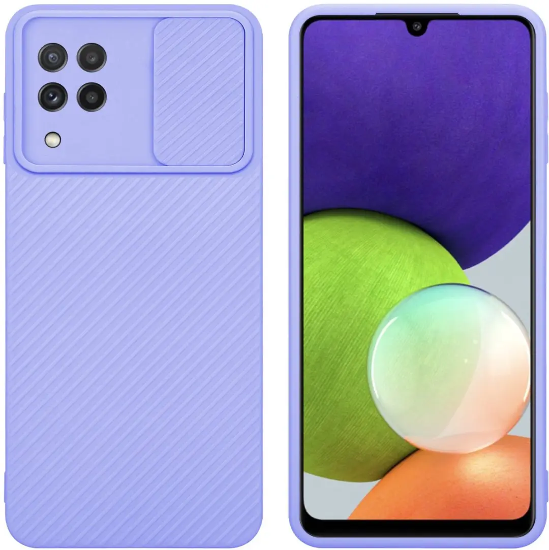 Cadorabo Hoesje geschikt voor Samsung Galaxy A22 4G in Bonbon Paars