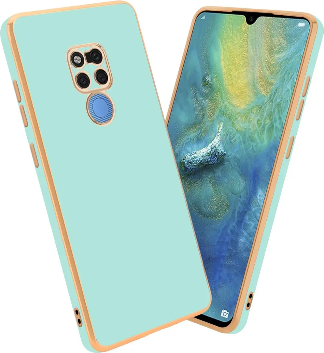 Cadorabo Hoesje geschikt voor Huawei MATE 20 in Glossy Mintgroen