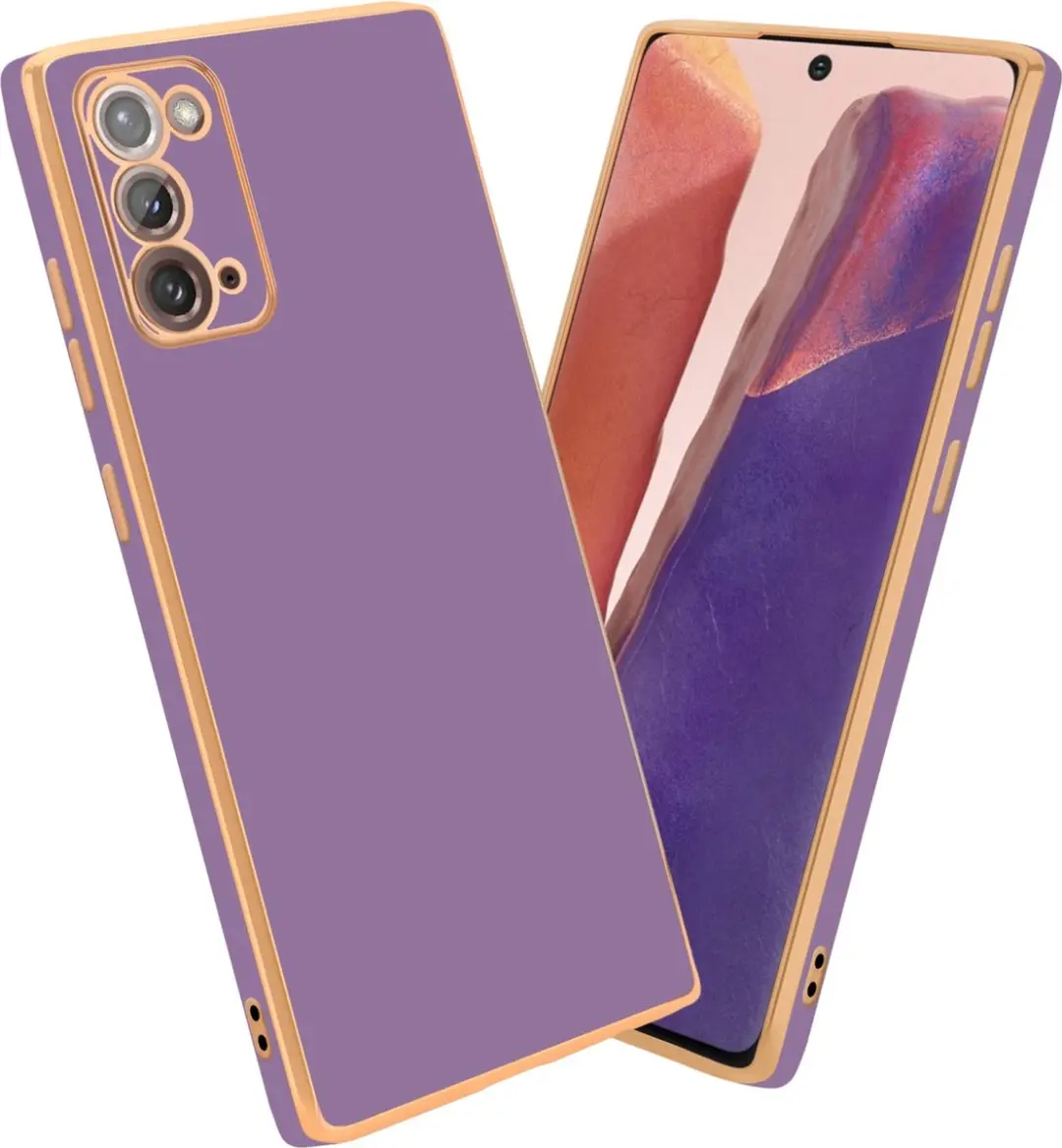 Cadorabo Hoesje geschikt voor Samsung Galaxy NOTE 20 in Glossy Paars