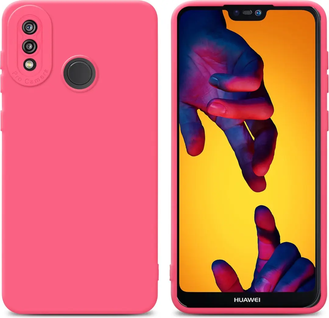 Cadorabo Hoesje geschikt voor Huawei P20 LITE 2018 / NOVA 3E in FLUID ROOD