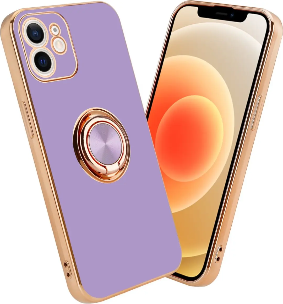 Cadorabo Hoesje geschikt voor Apple iPhone 11 in Glossy Licht Paars