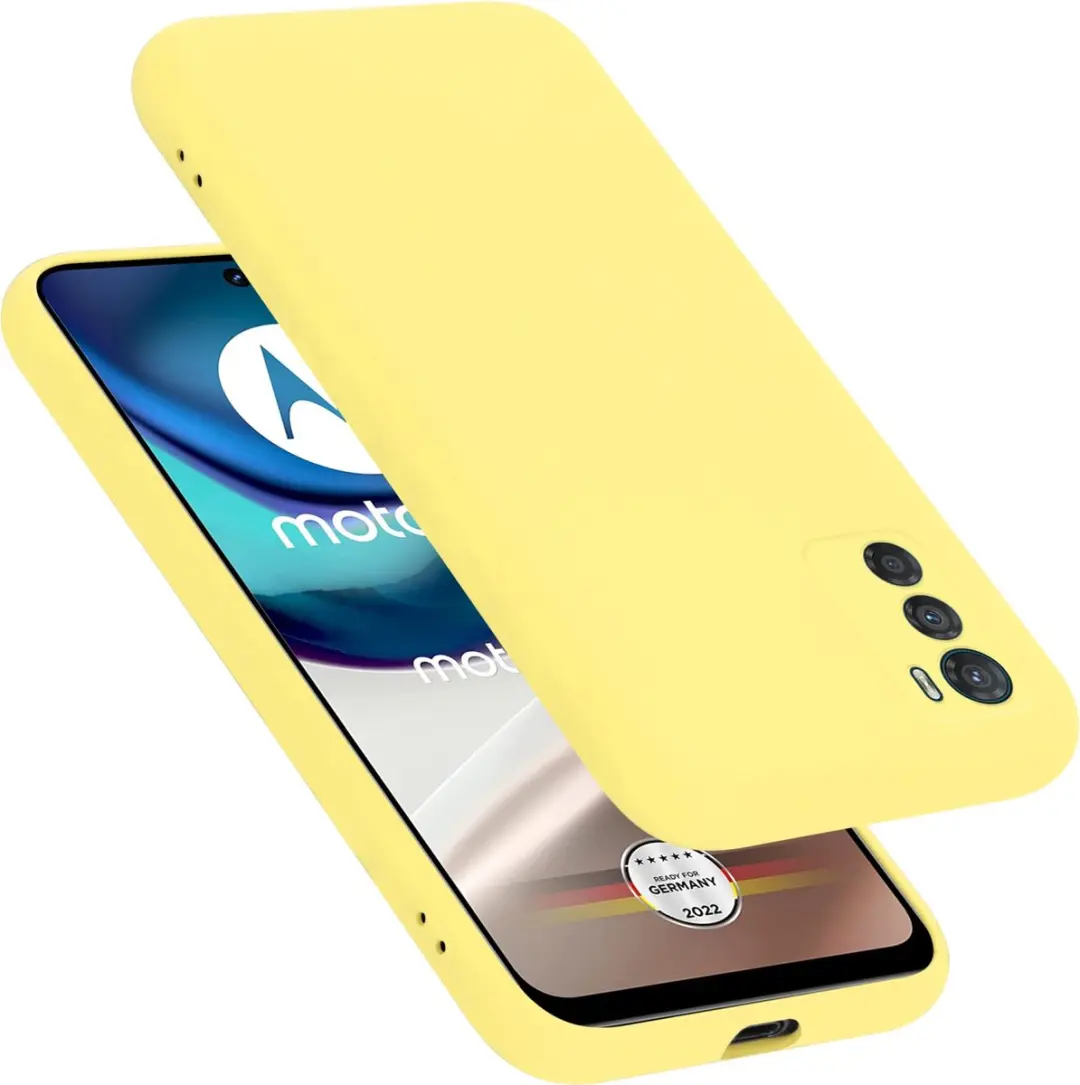 Cadorabo Hoesje geschikt voor Motorola MOTO G42 in LIQUID GEEL