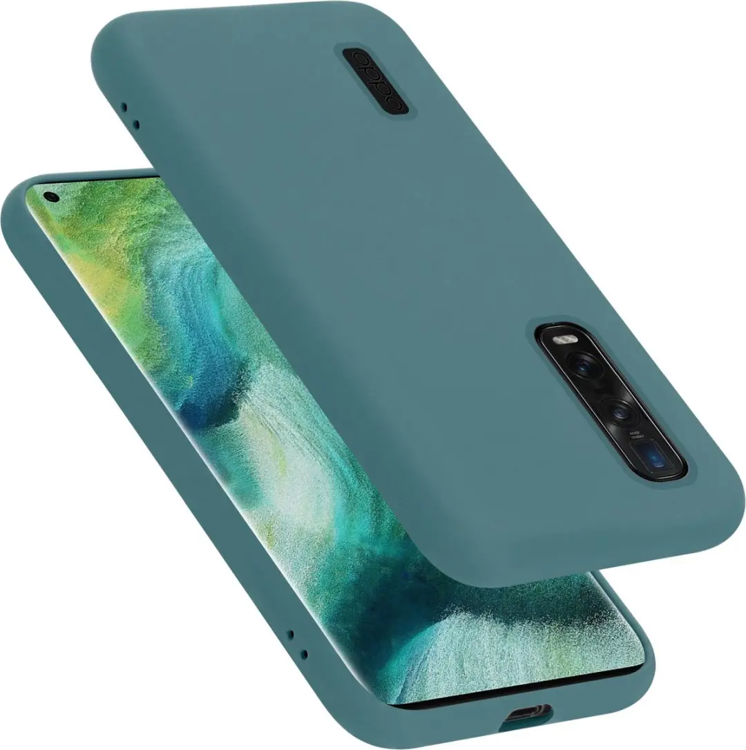 Cadorabo Hoesje geschikt voor Oppo FIND X2 PRO in LIQUID GROEN