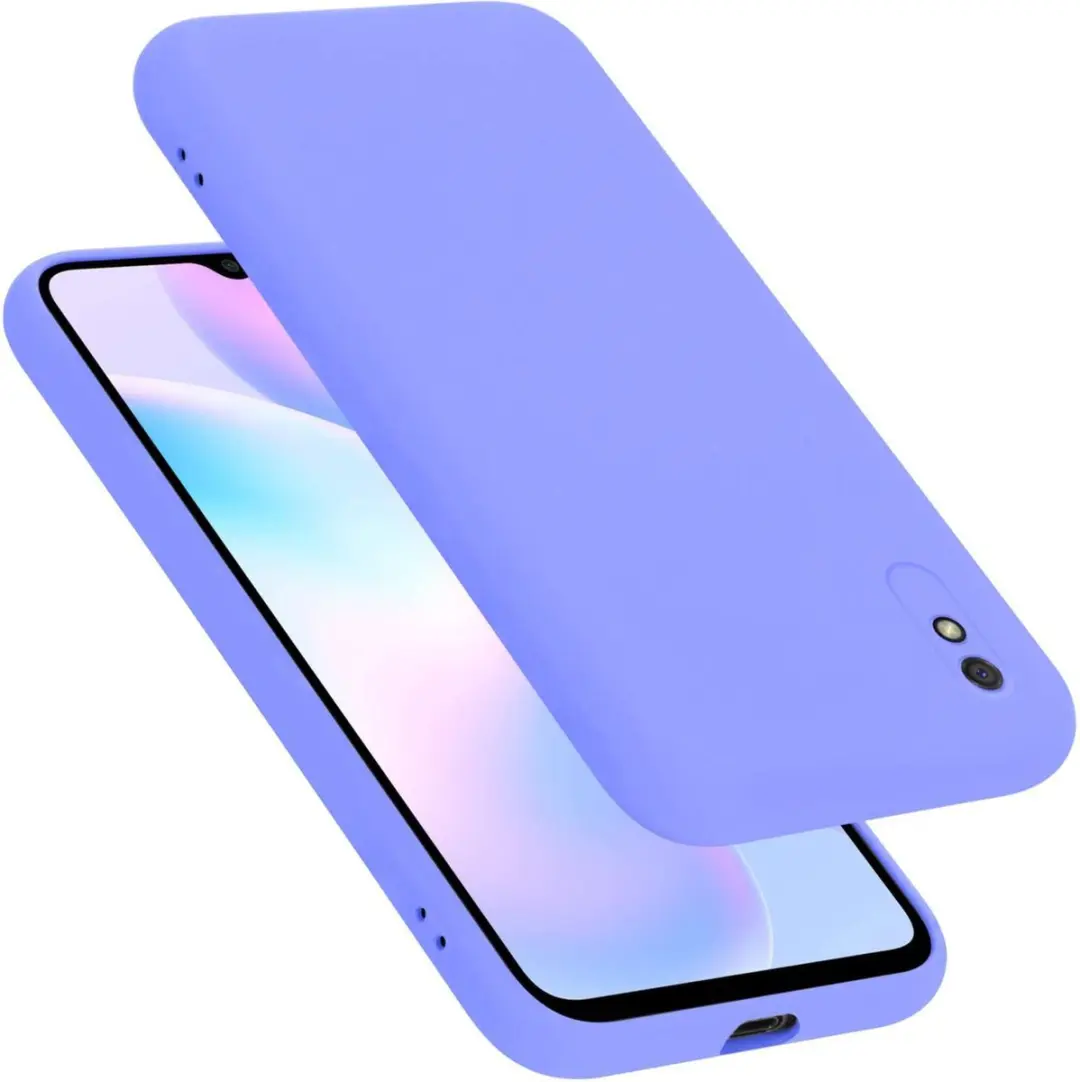 Cadorabo Hoesje geschikt voor Xiaomi RedMi 9A / RedMi 9AT in LIQUID LICHT PAARS
