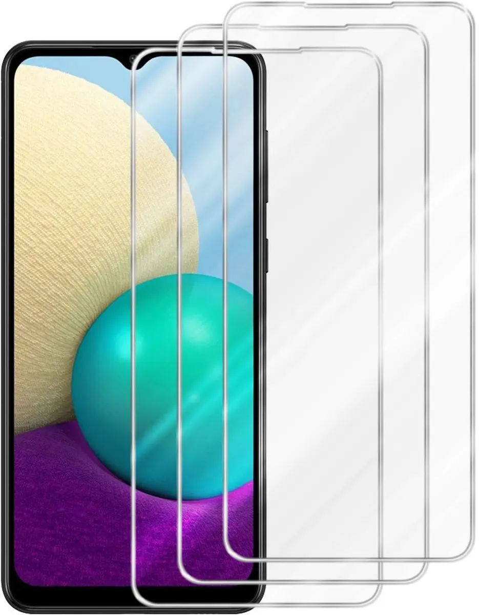 Cadorabo 3x Screenprotector geschikt voor Samsung Galaxy A02 / M02