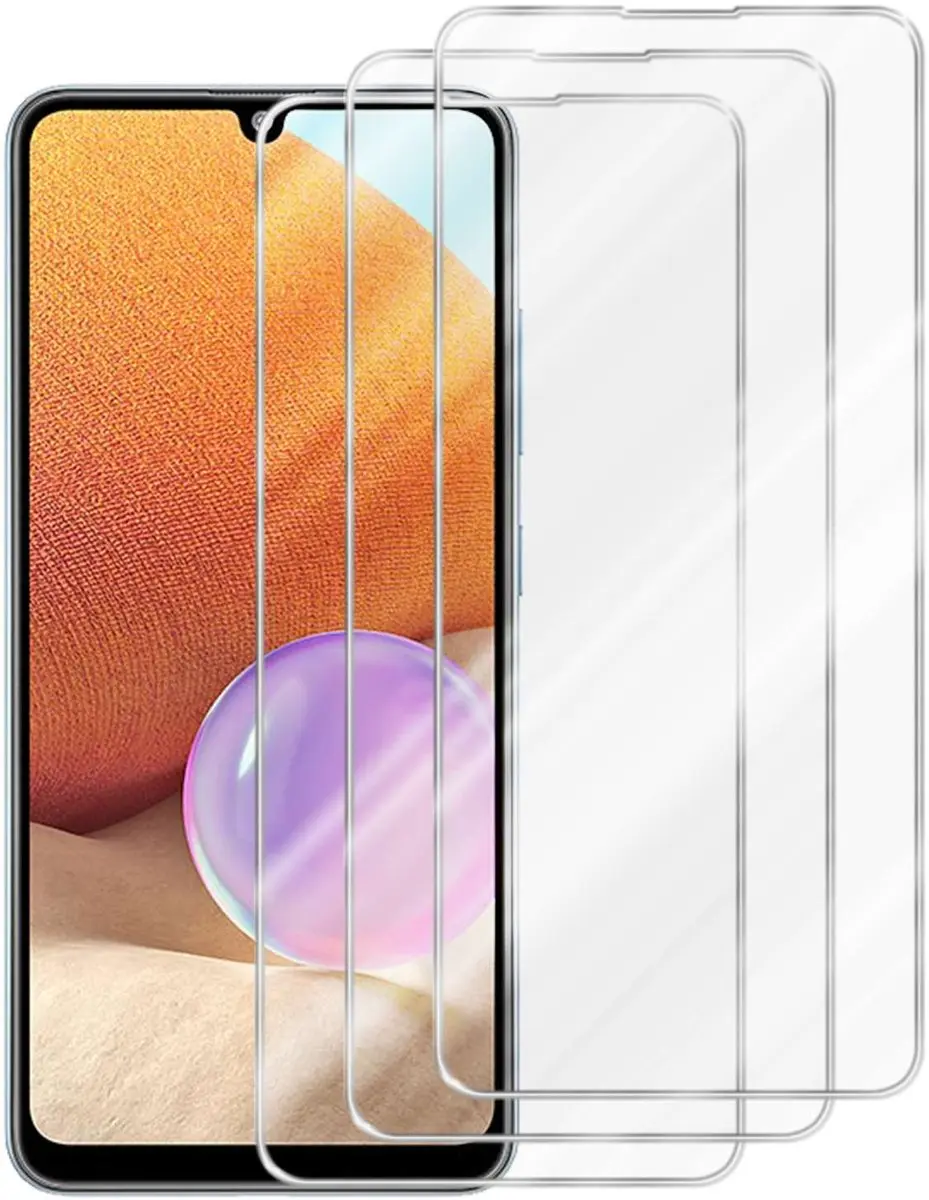 Cadorabo 3x Screenprotector geschikt voor Samsung Galaxy A32 4G