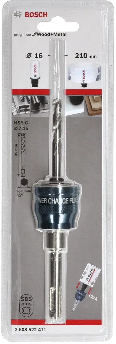 Bosch Power-Change SDS-plus HSS-G Centreerboor 2608522411 - afbeelding 4 van 6