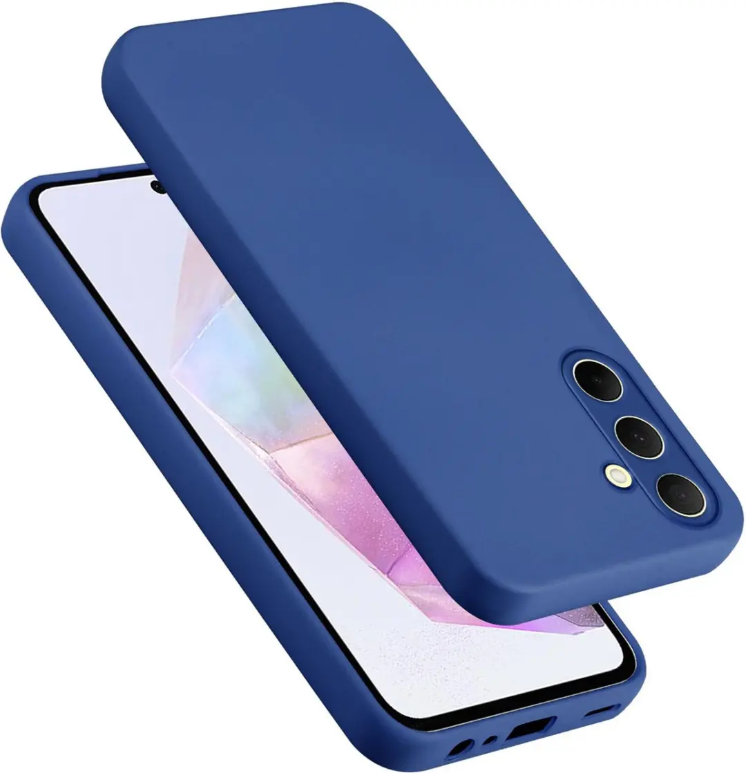 Cadorabo Hoesje geschikt voor Samsung Galaxy A35 in LIQUID BLAUW