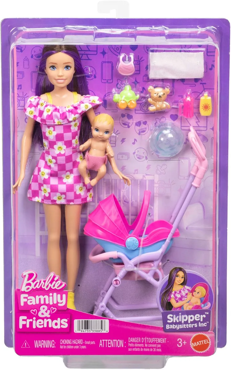 Barbie Skipper Babysitters Speelset - JJB42 - afbeelding 6 van 6
