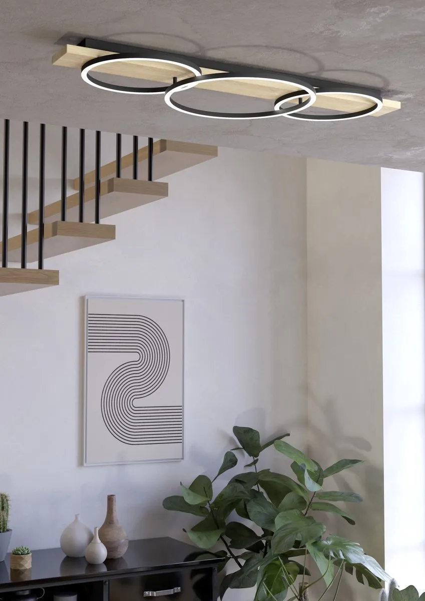 Eglo Boyal Plafondlamp LED 101cm - 3 Lichtpunten