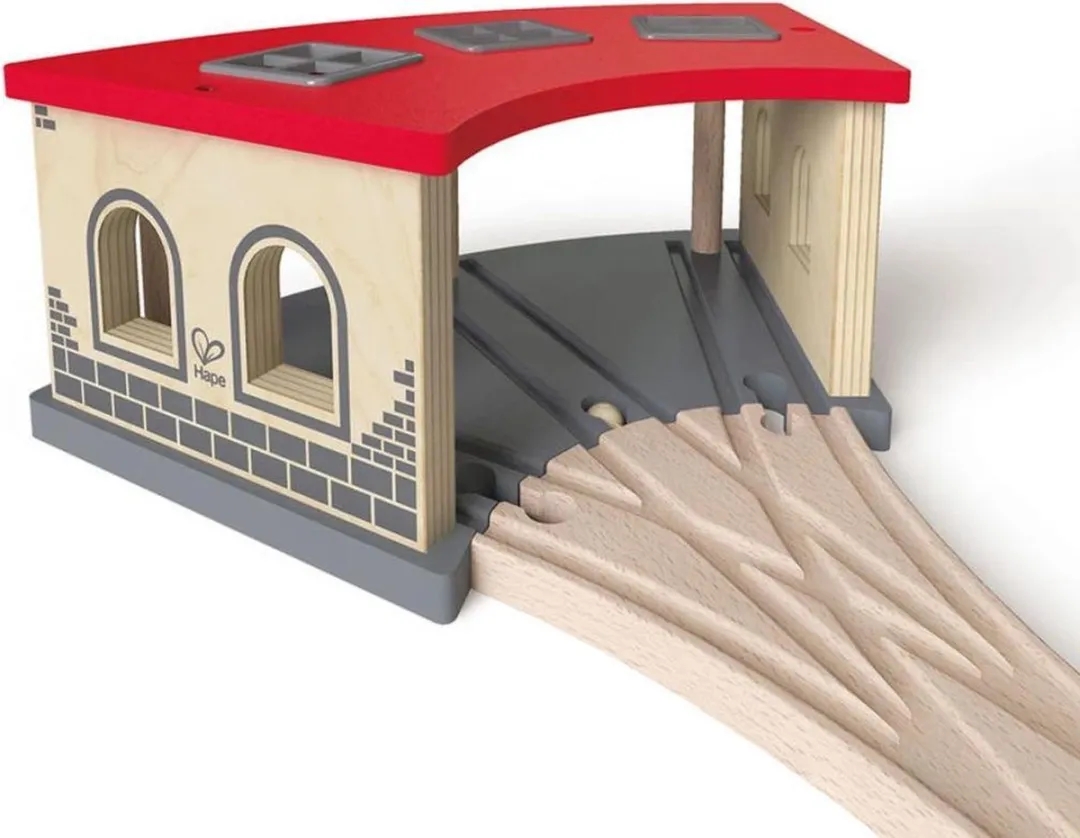 Hape Grote Locomotief Garage 407808 - 2-delig - afbeelding 6 van 6