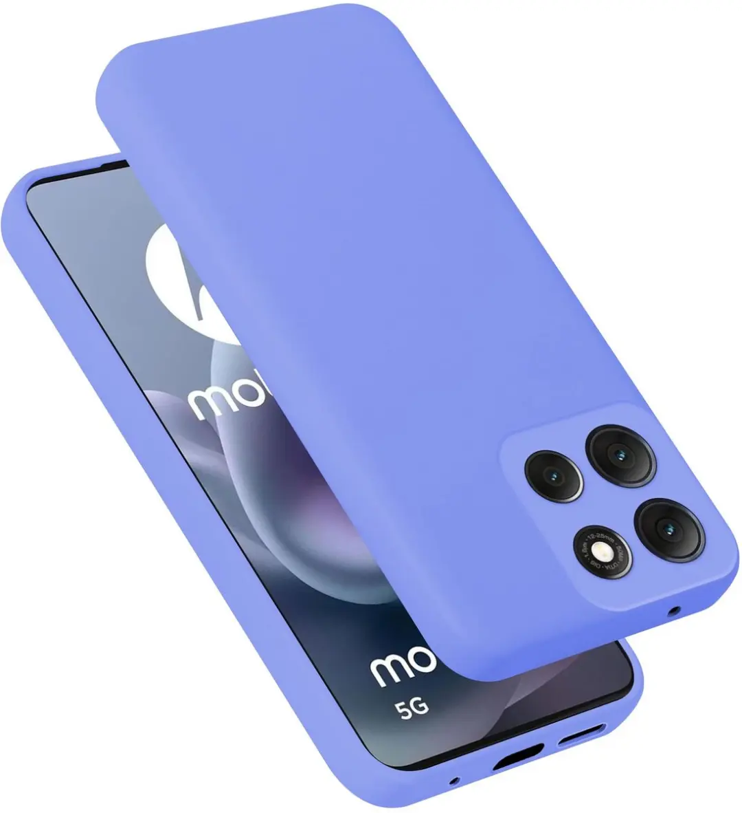 Cadorabo Hoesje geschikt voor Motorola Moto G86 Case in Liquid Lichte Paars Besc