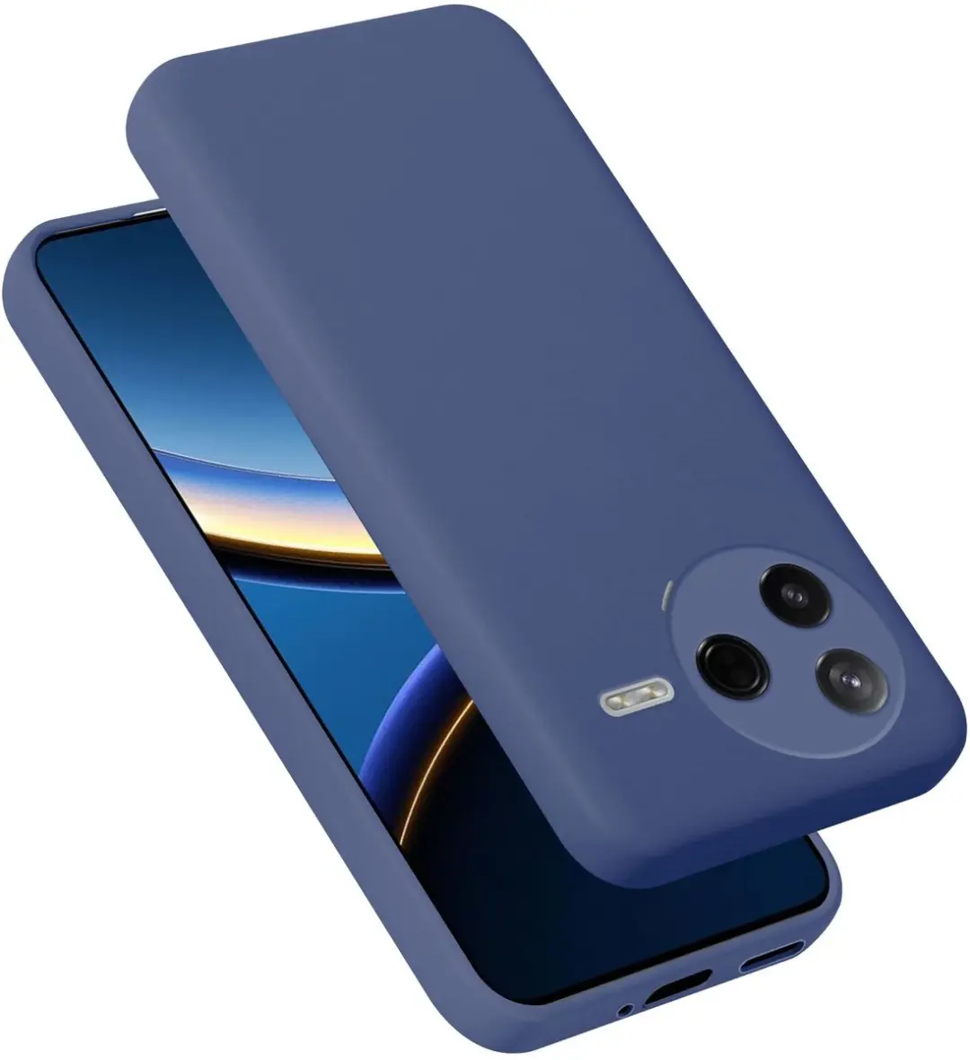 Cadorabo Hoesje geschikt voor Xiaomi Poco F7 Pro Case in Liquid Blauw Beschermho