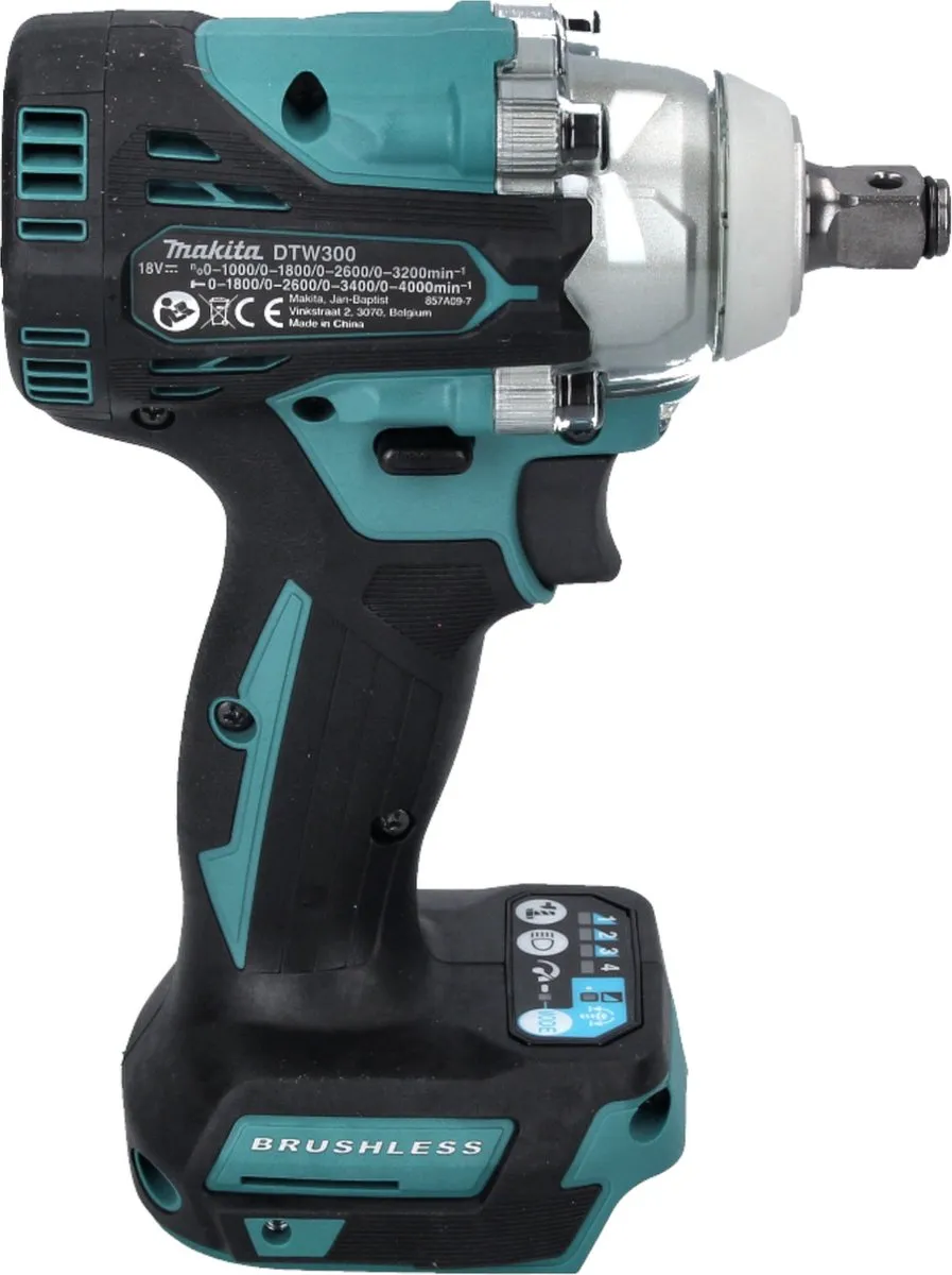 Makita DTW 300 Z Slagmoersleutel 18V 330Nm - 14-delige dopsleutelset - afbeelding 5 van 5