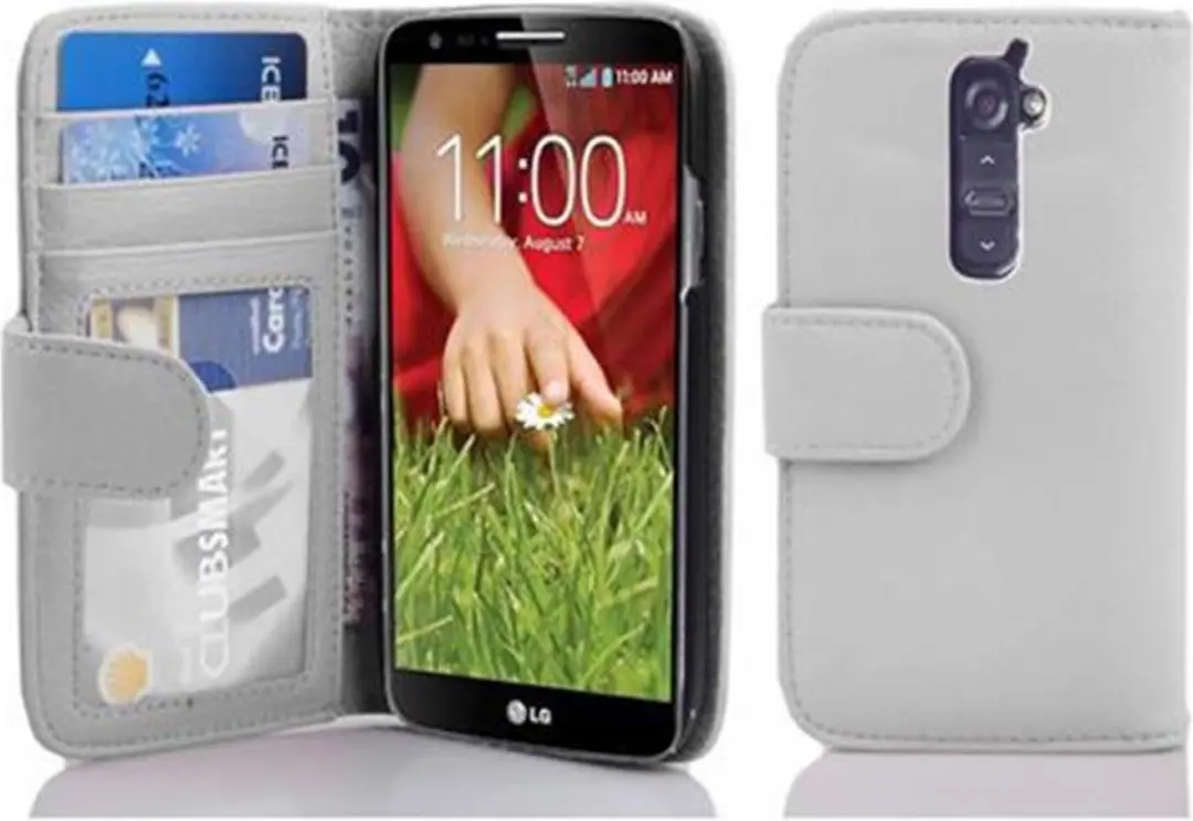 Cadorabo Hoesje geschikt voor LG G2 in MAGNESIUM WIT