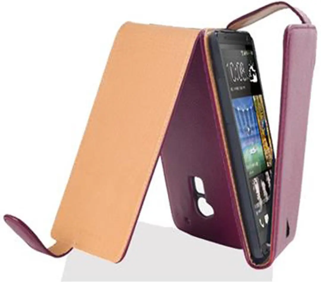 Cadorabo Hoesje geschikt voor HTC ONE MAX T6 in BORDEAUX PAARS