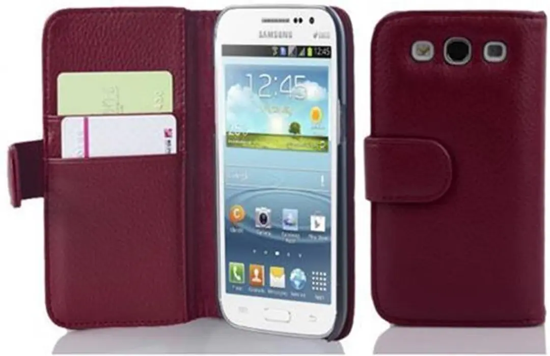 Cadorabo Hoesje geschikt voor Samsung Galaxy WIN in BORDEAUX PAARS