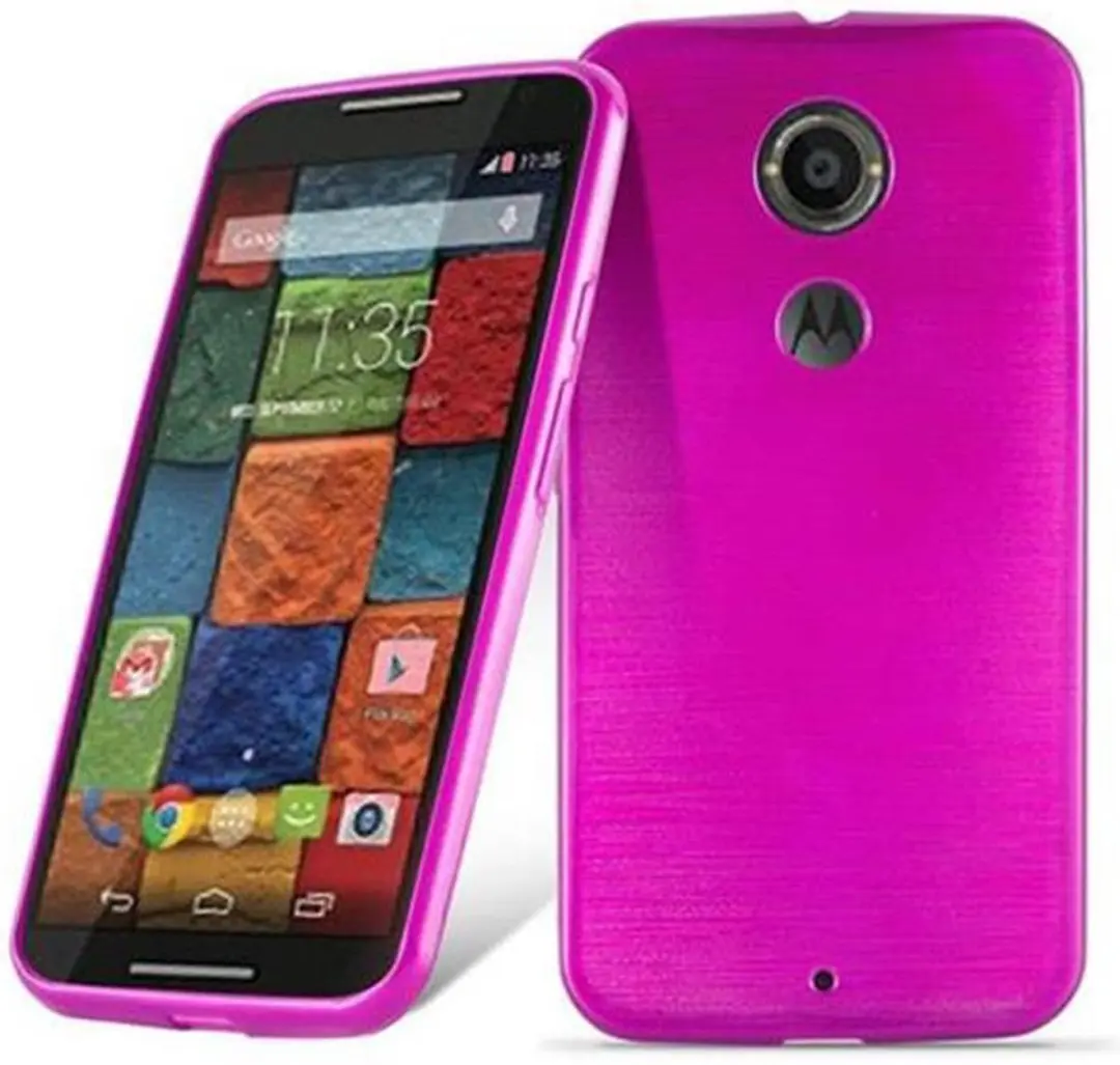 Cadorabo Hoesje geschikt voor Motorola MOTO X2 in ROZE