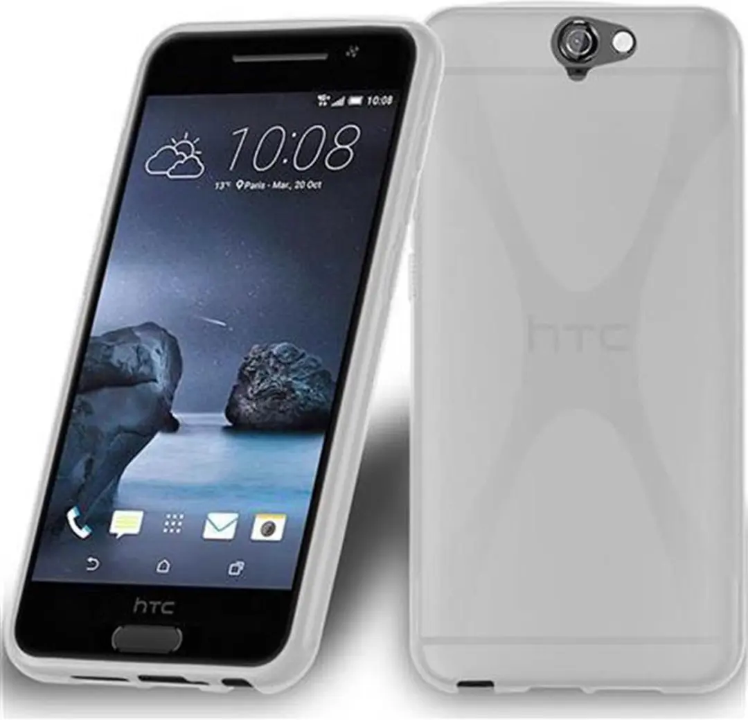 Cadorabo Hoesje geschikt voor HTC ONE A9 in SEMI-TRANSPARANT