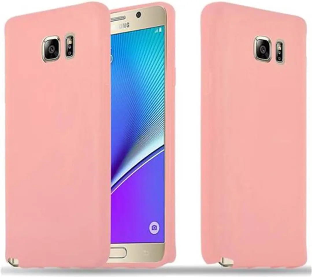 Cadorabo Hoesje geschikt voor Samsung Galaxy NOTE 5 in CANDY ROZE
