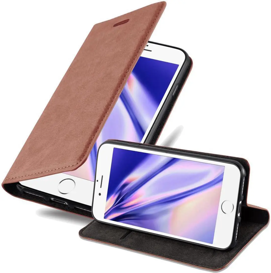Cadorabo Hoesje geschikt voor Apple iPhone 6 / 6S in CAPPUCCINO BRUIN