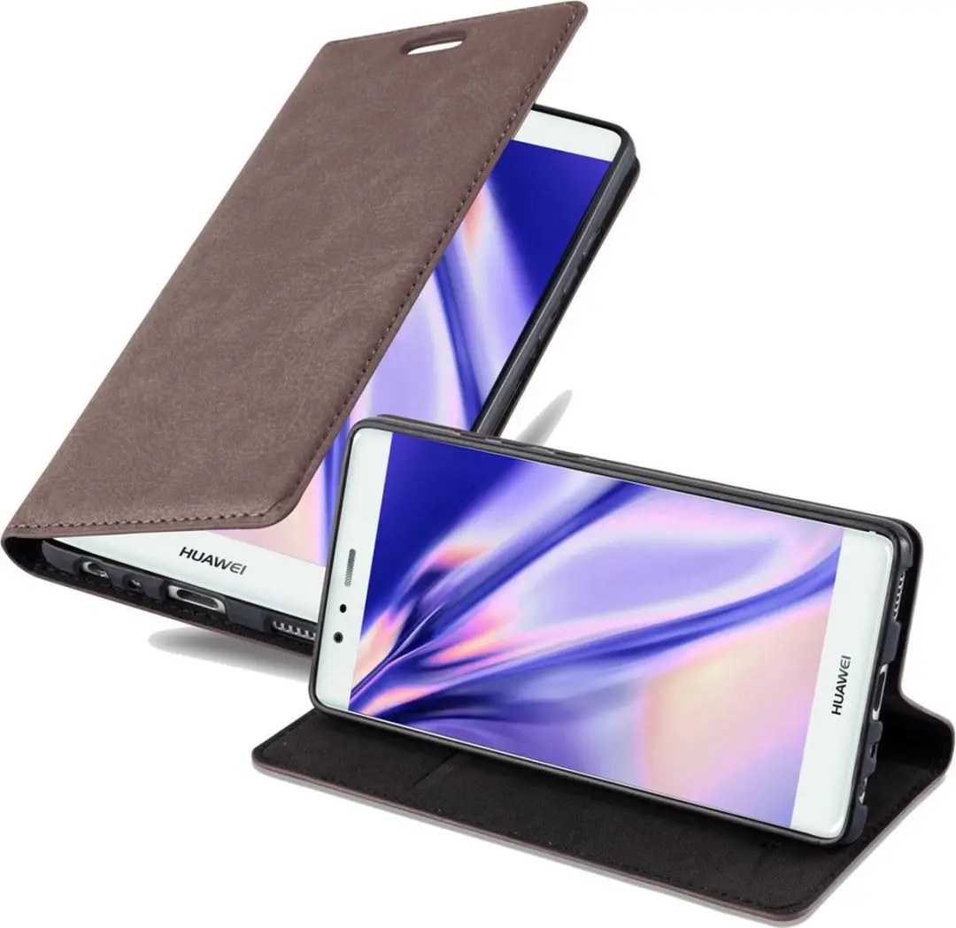 Cadorabo Hoesje geschikt voor Huawei P9 in KOFFIE BRUIN
