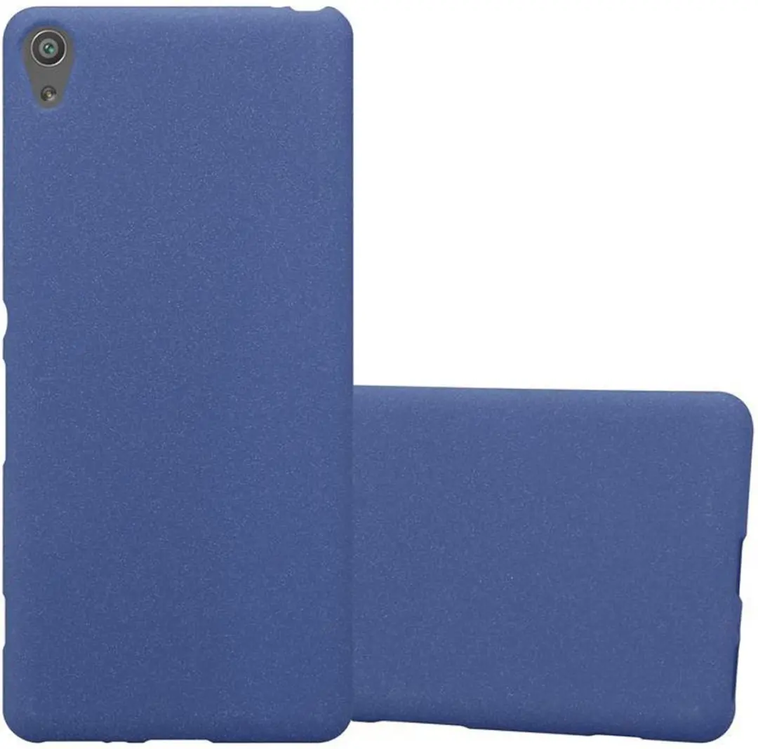 Cadorabo Hoesje geschikt voor Sony Xperia XA in FROST DONKER BLAUW