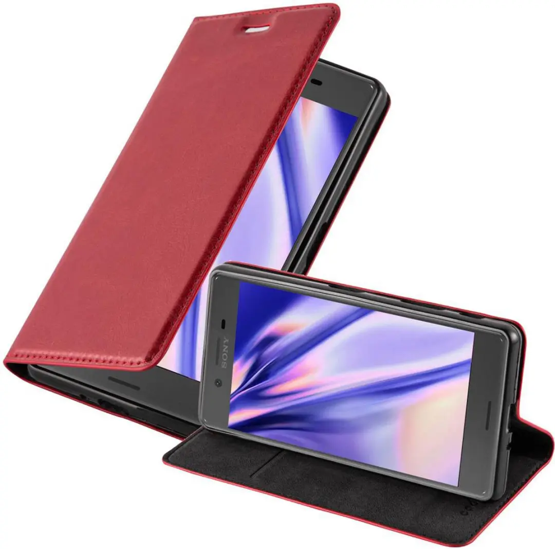Cadorabo Hoesje geschikt voor Sony Xperia X in APPEL ROOD